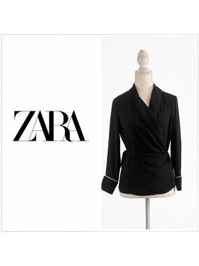Zara Basic Collection Women's Wrap Blouse  XS